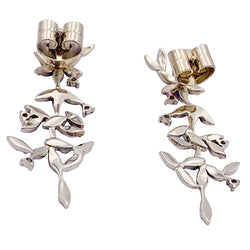 Boucles d'oreilles H.Stern, "Nature", or, diamants.