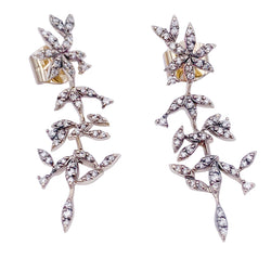 Boucles d'oreilles H.Stern, "Nature", or, diamants.