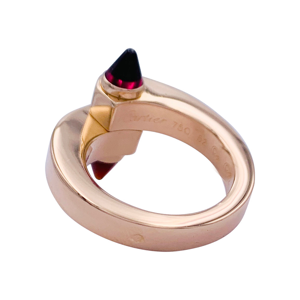 Bague CARTIER "Menottes" en or rose, grenats rhodolites