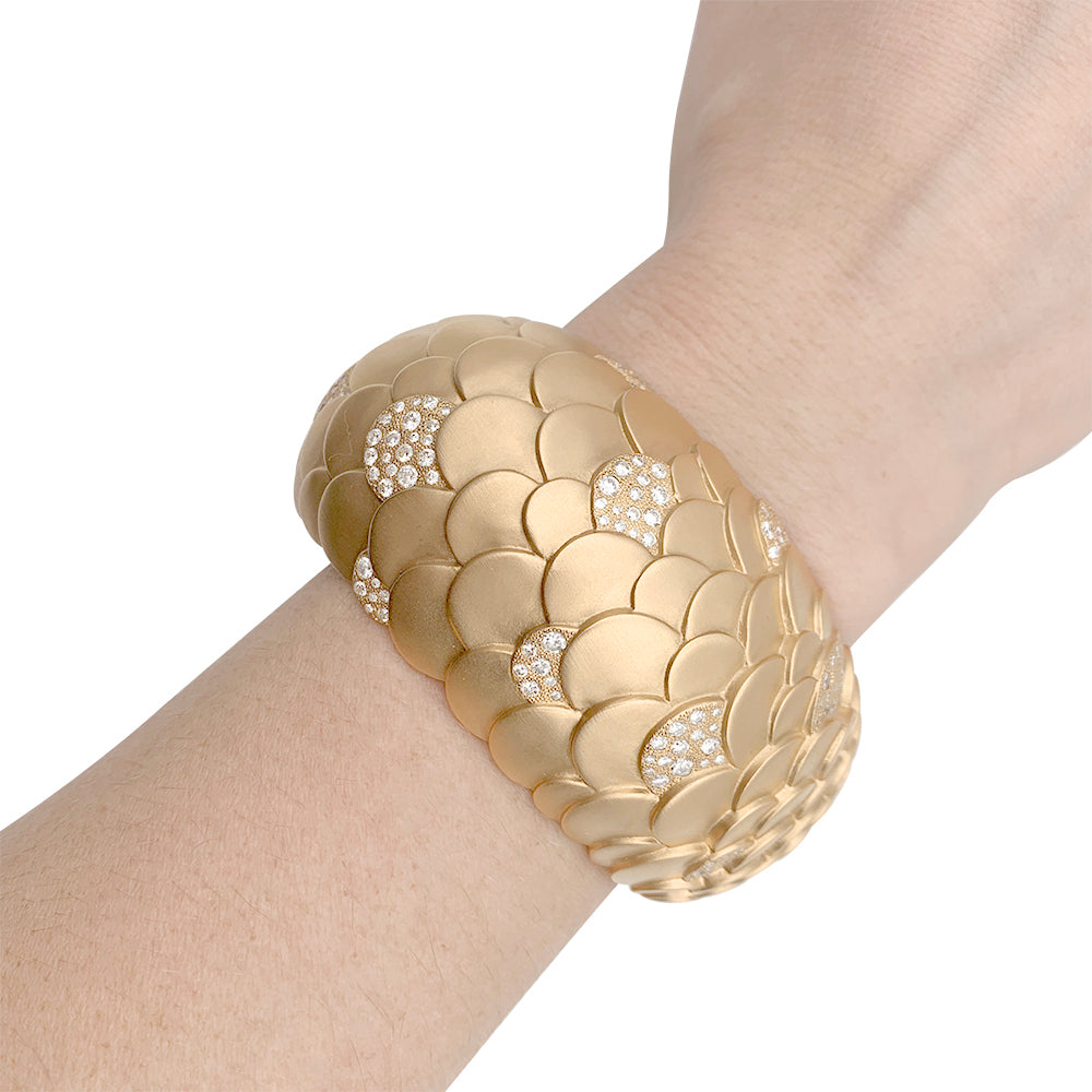 Bracelet Pomellato, "Sirène", or rose, diamants