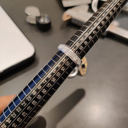 Alliance américaine en or blanc et diamants - Castafiore