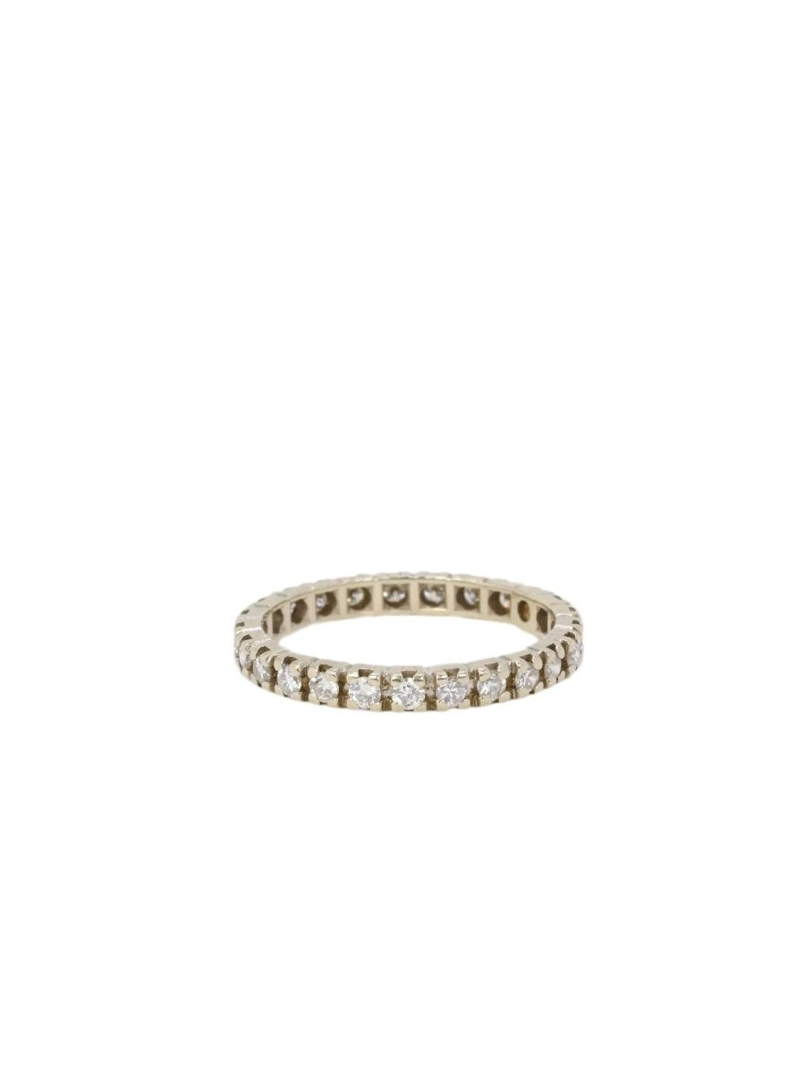 Alliance Américaine en or blanc et diamants - Castafiore