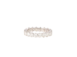 Alliance américaine vintage en or blanc et diamants - Castafiore