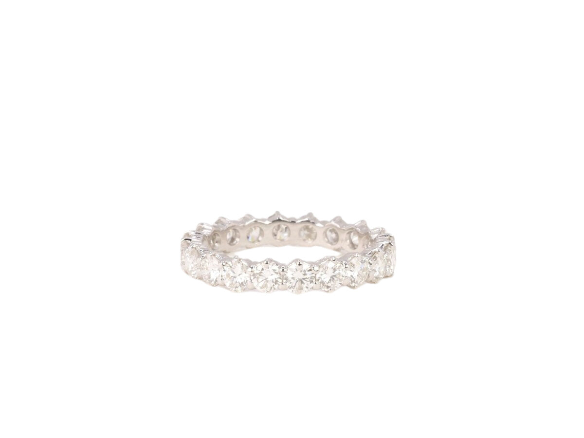 Alliance américaine vintage en or blanc et diamants - Castafiore