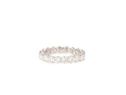 Alliance américaine vintage en or blanc et diamants - Castafiore
