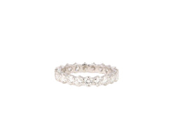 Alliance américaine vintage en or blanc et diamants - Castafiore
