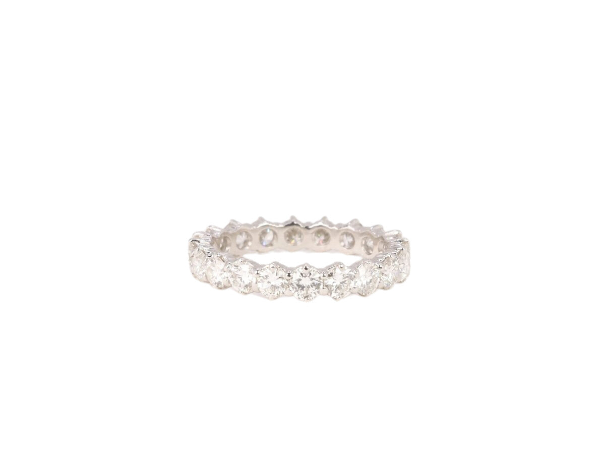 Alliance américaine vintage en or blanc et diamants - Castafiore