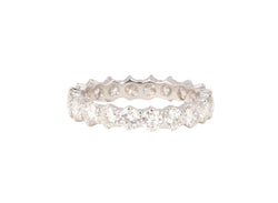 Alliance américaine vintage en or blanc et diamants - Castafiore