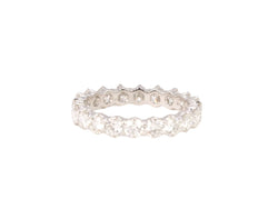 Alliance américaine vintage en or blanc et diamants - Castafiore