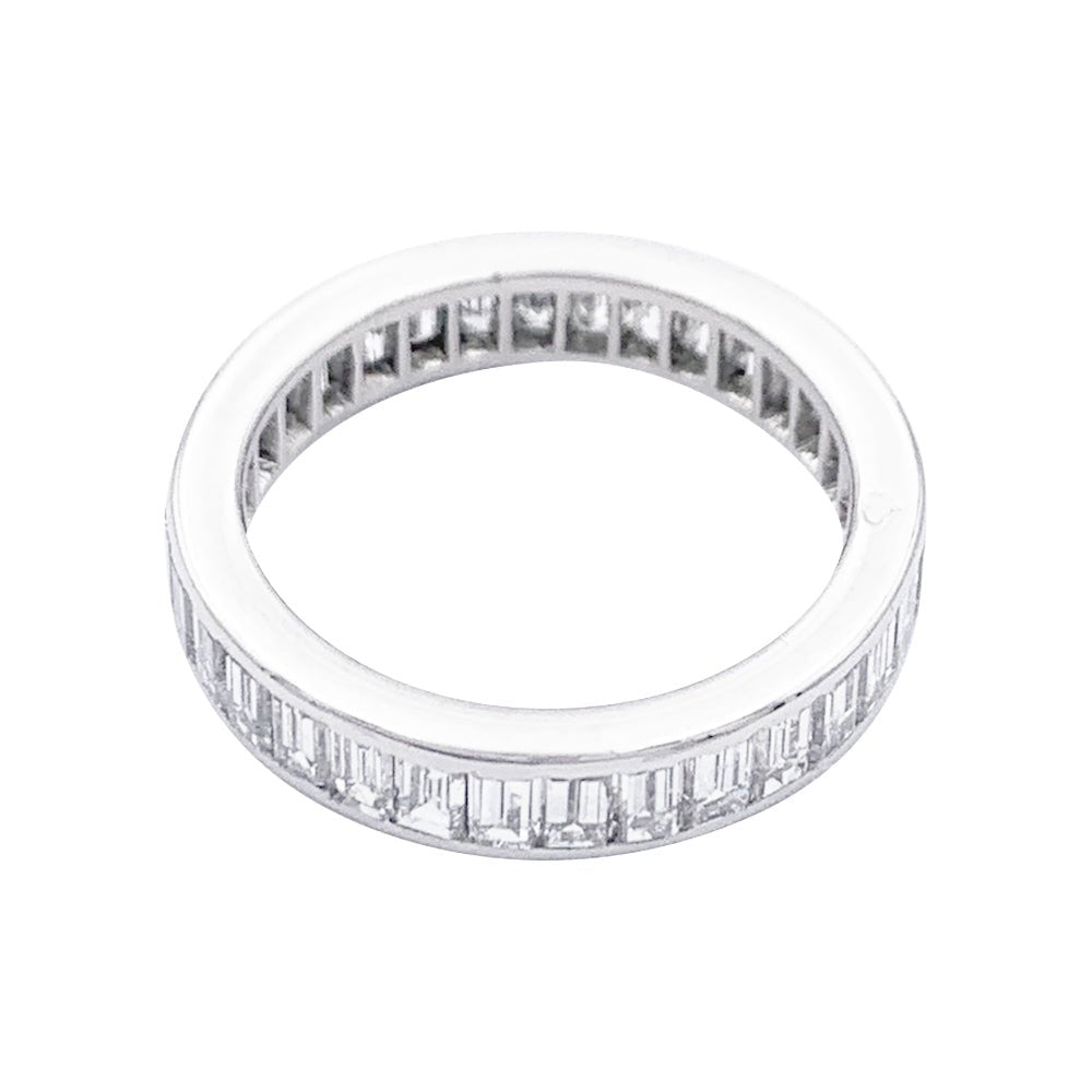 Alliance Cartier, diamants baguette et platine - Castafiore