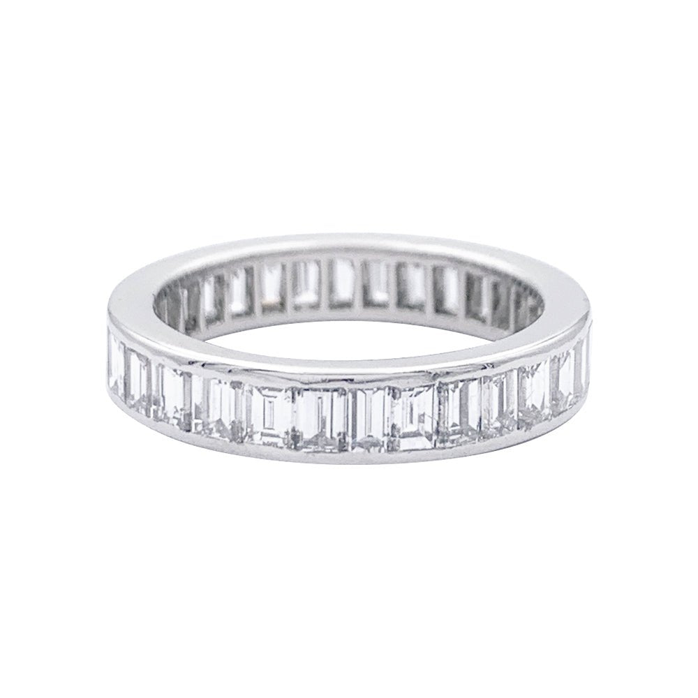 Alliance Cartier, diamants baguette et platine - Castafiore