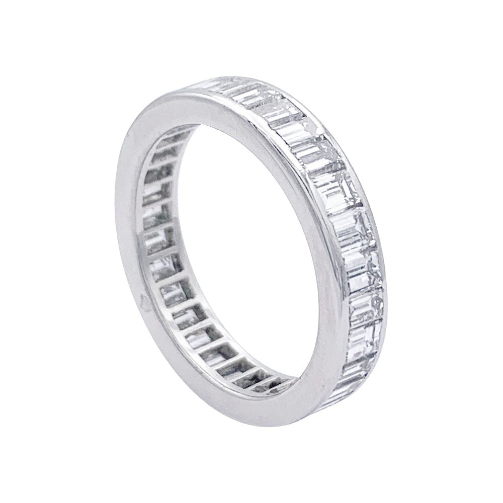 Alliance Cartier, diamants baguette et platine - Castafiore