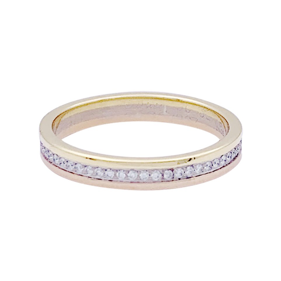 Alliance Cartier "Vendôme Louis Cartier", trois ors et diamants - Castafiore