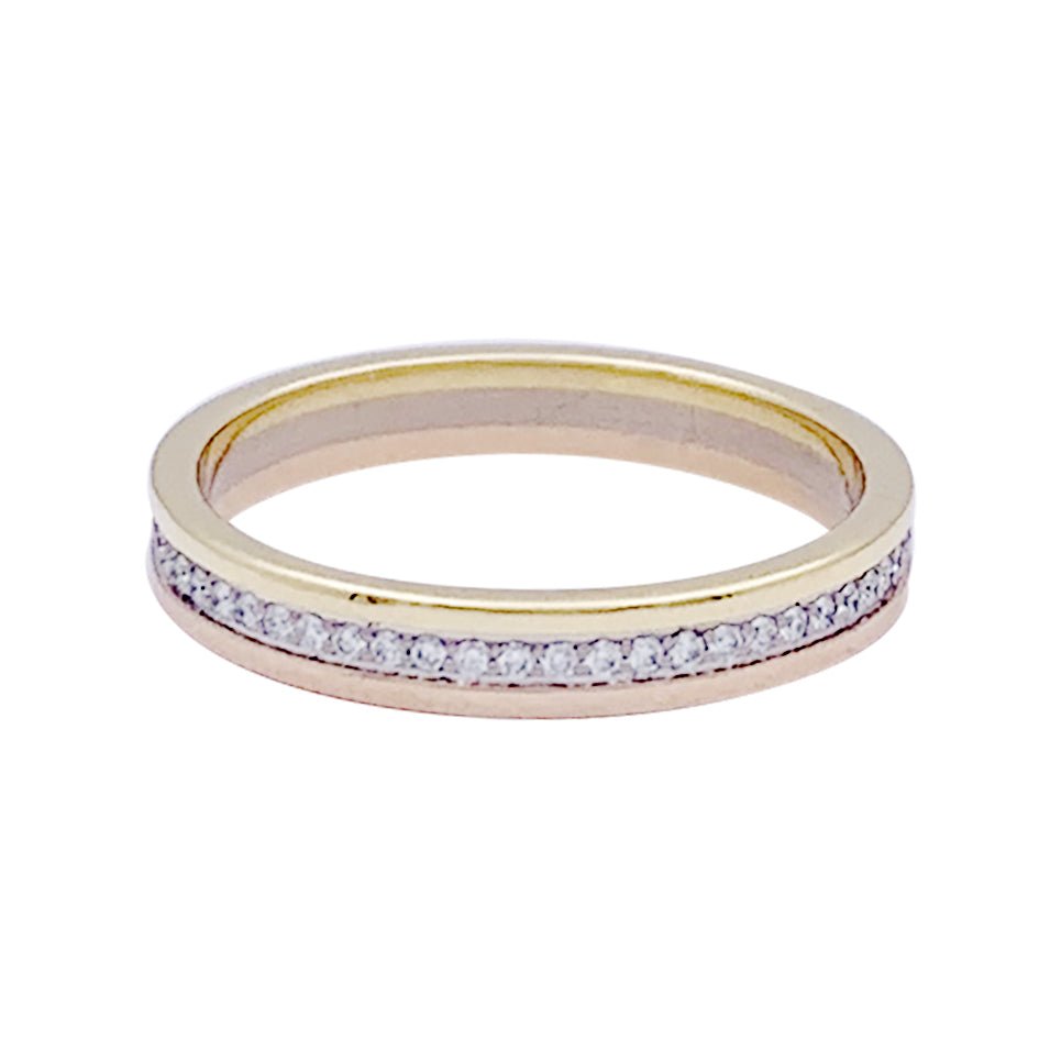 Alliance Cartier "Vendôme Louis Cartier", trois ors et diamants - Castafiore