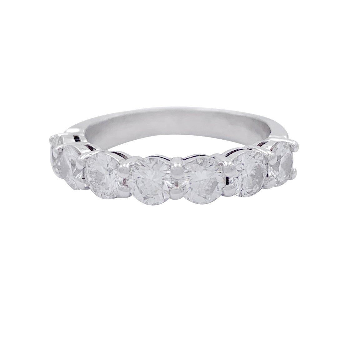 Alliance demi-tour or blanc, diamants - Castafiore