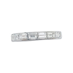 Alliance diamants baguette platine - Castafiore
