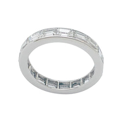 Alliance diamants baguette platine - Castafiore