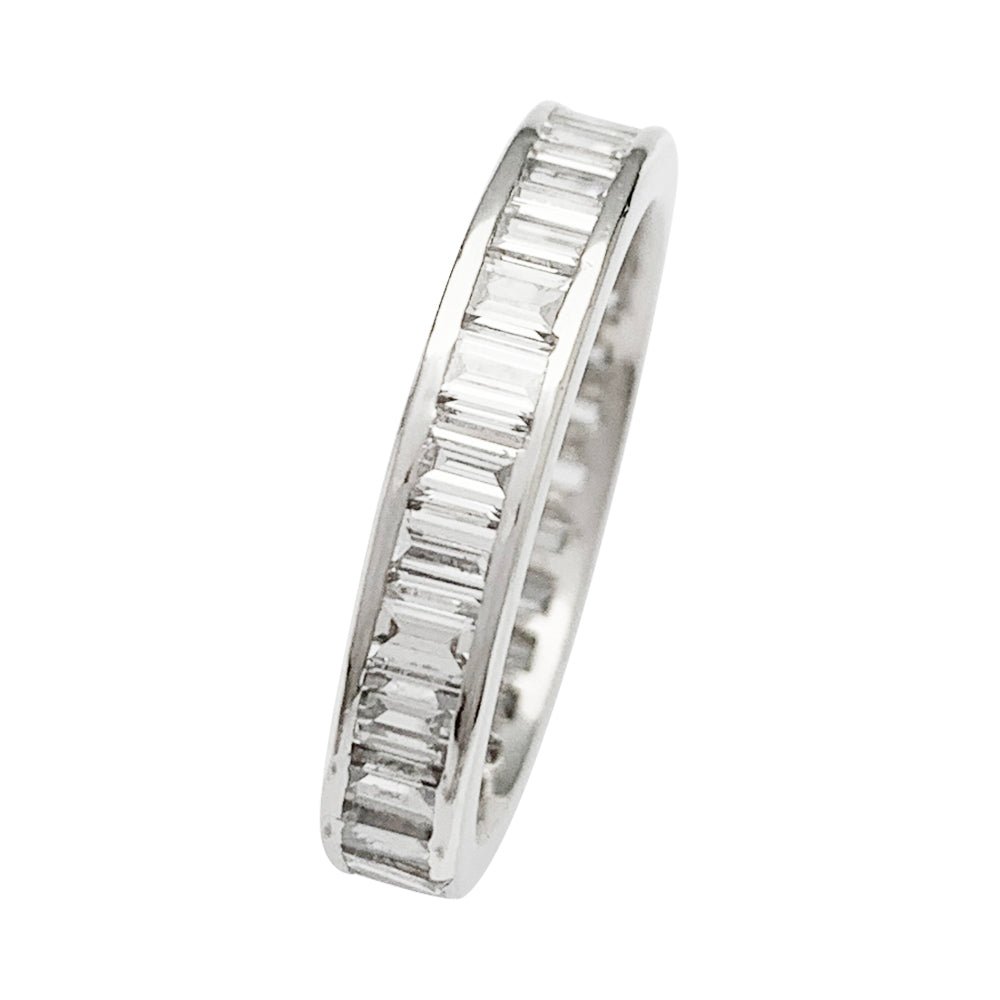 Alliance diamants baguette platine - Castafiore