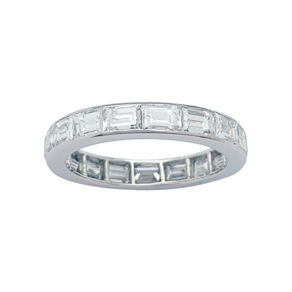 Alliance diamants baguette platine - Castafiore