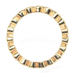 Alliance en diamants taille brillant or jaune - Castafiore