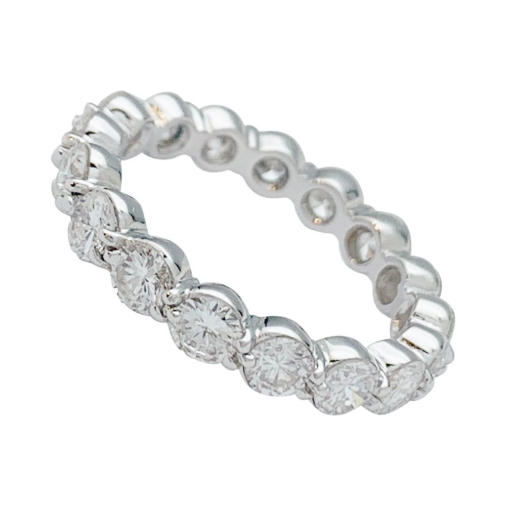 Alliance tour complet or blanc, diamants - Castafiore