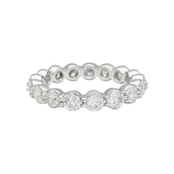 Alliance tour complet or blanc, diamants - Castafiore