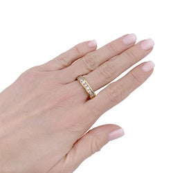 Alliance tour complet or jaune, diamants - Castafiore