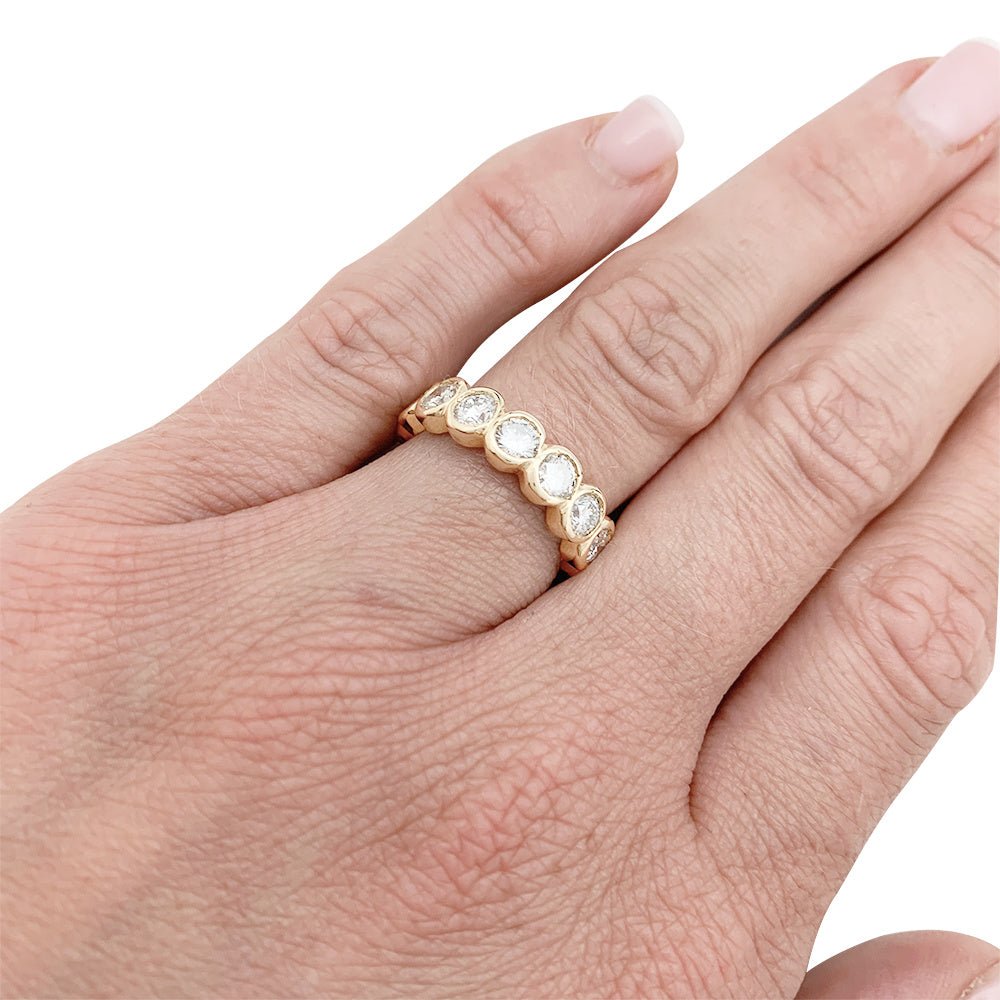 Alliance tour complet or jaune, diamants - Castafiore