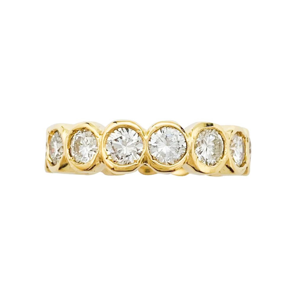 Alliance tour complet or jaune, diamants - Castafiore
