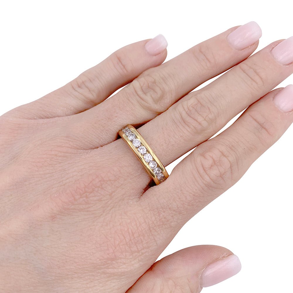 Alliance tour complet or jaune, diamants - Castafiore