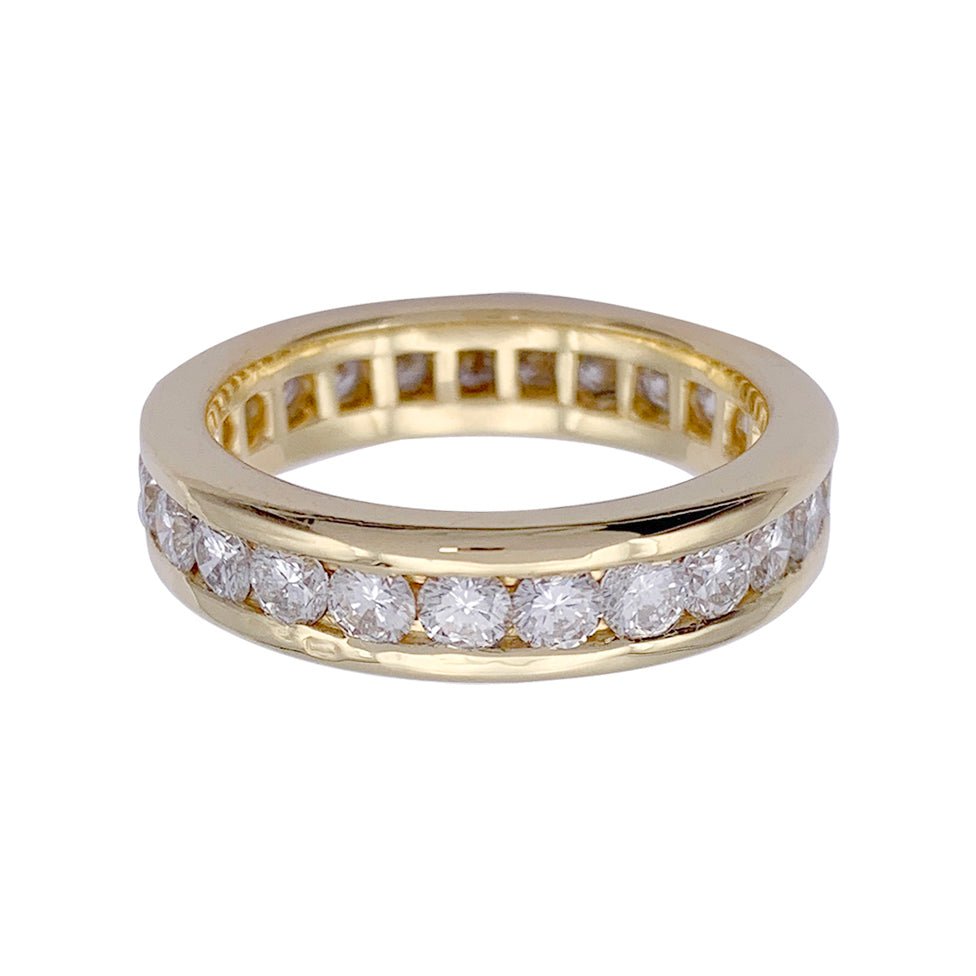 Alliance tour complet or jaune, diamants - Castafiore