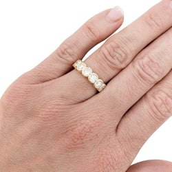 Alliance tour complet or jaune, diamants - Castafiore