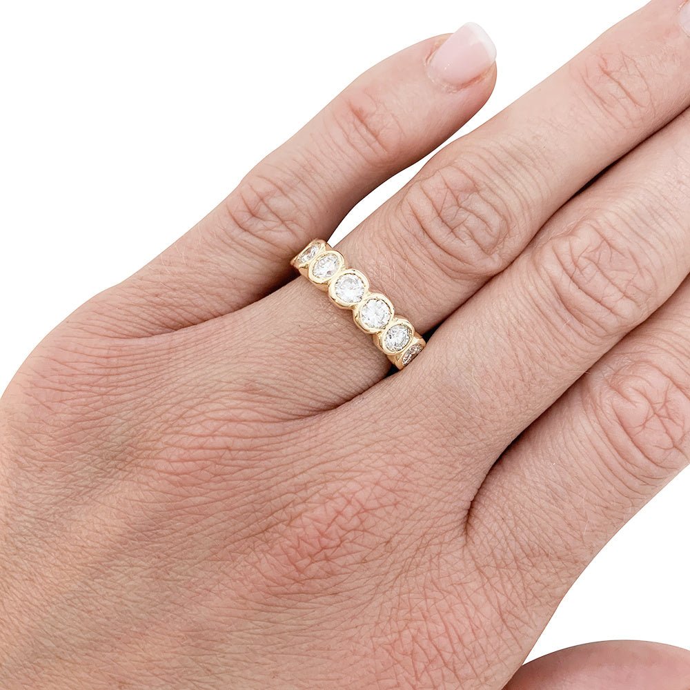 Alliance tour complet or jaune, diamants - Castafiore