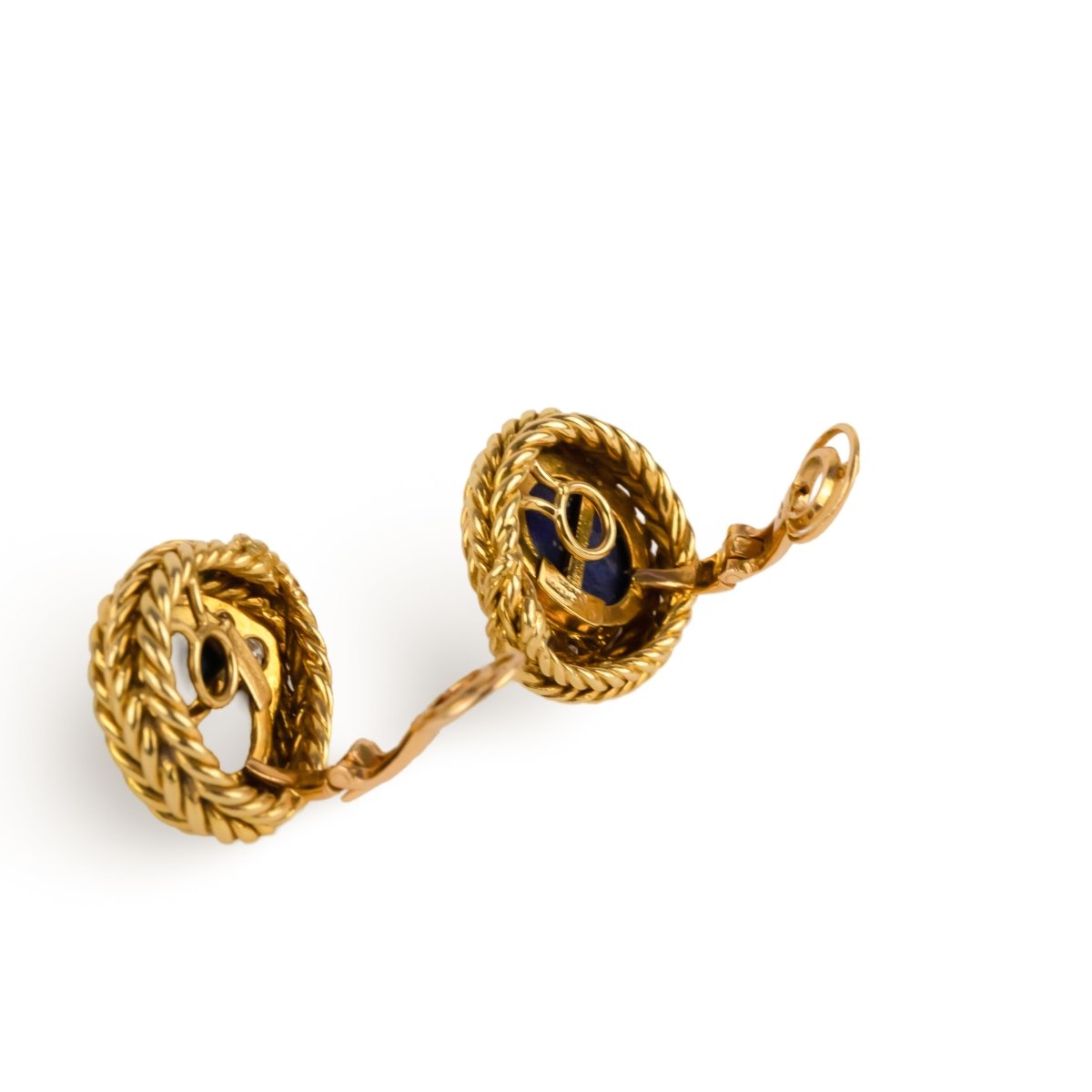 AVANT-PREMIÈRE - Boucles d'oreilles Clip BOUCHERON en or jaune, lapis-lazuli et diamants - Castafiore