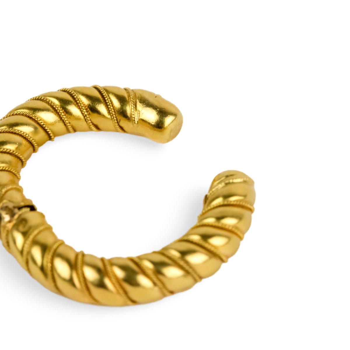 AVANT-PREMIÈRE - Boucles d'oreilles Créoles LALAOUNIS en or jaune - Castafiore