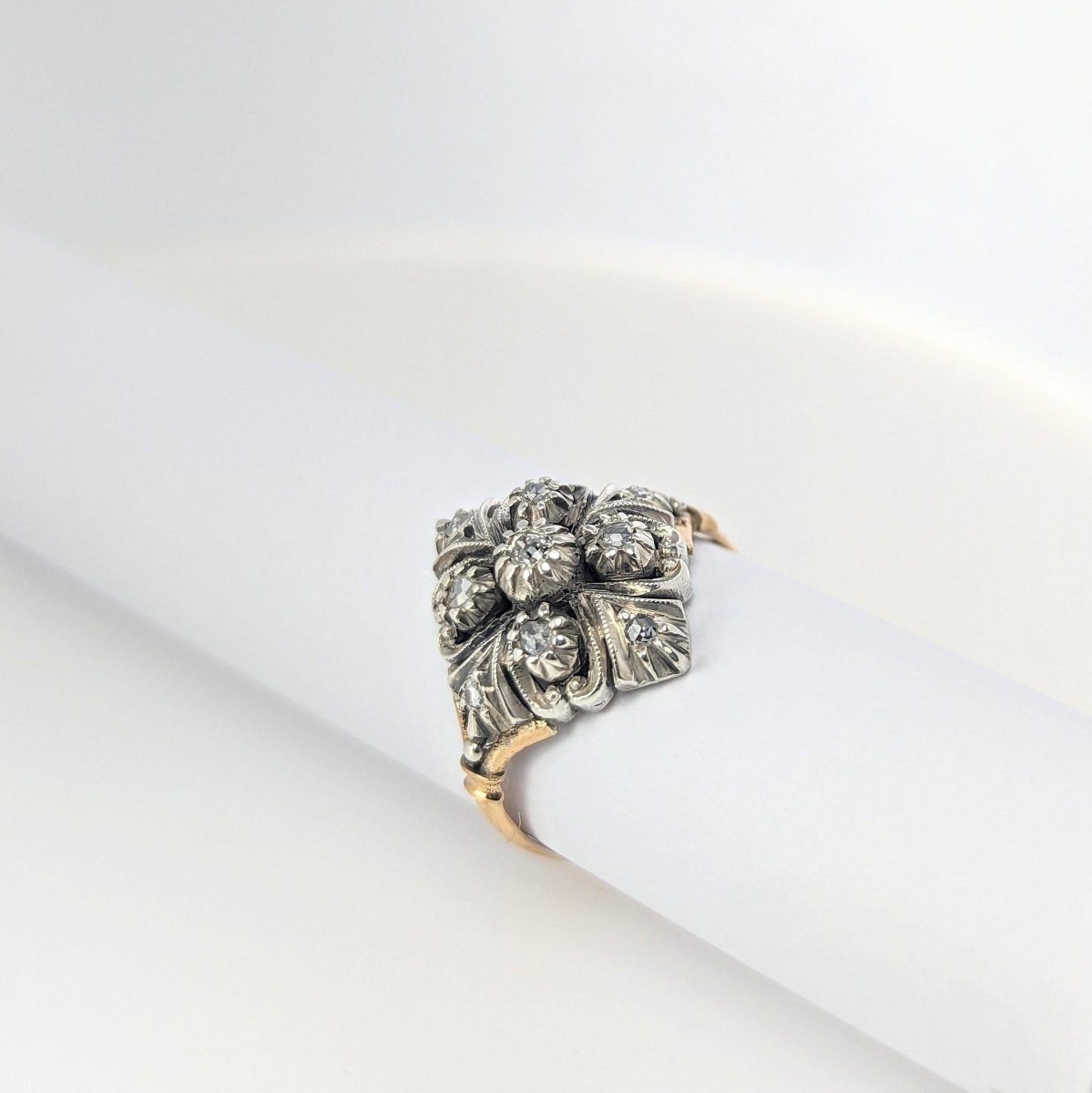 Bague 2 ors et diamants - Castafiore