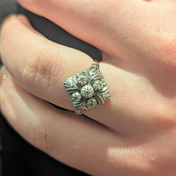 Bague 2 ors et diamants - Castafiore