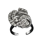 Bague a fils en or blanc et diamant - Castafiore