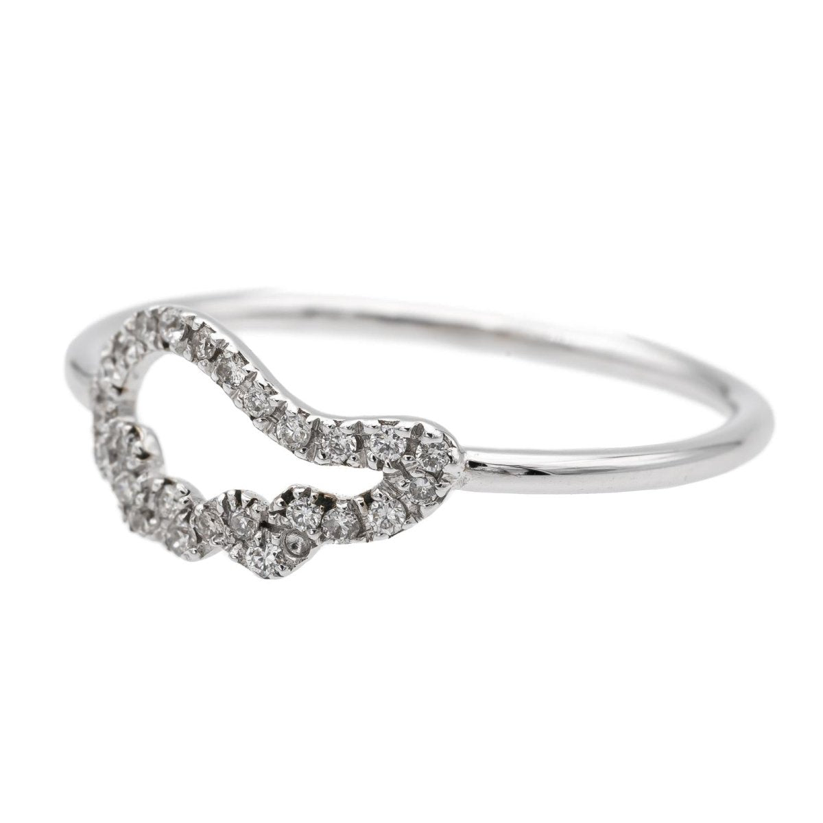 Bague Aile d'ange en or blanc et diamants - Castafiore