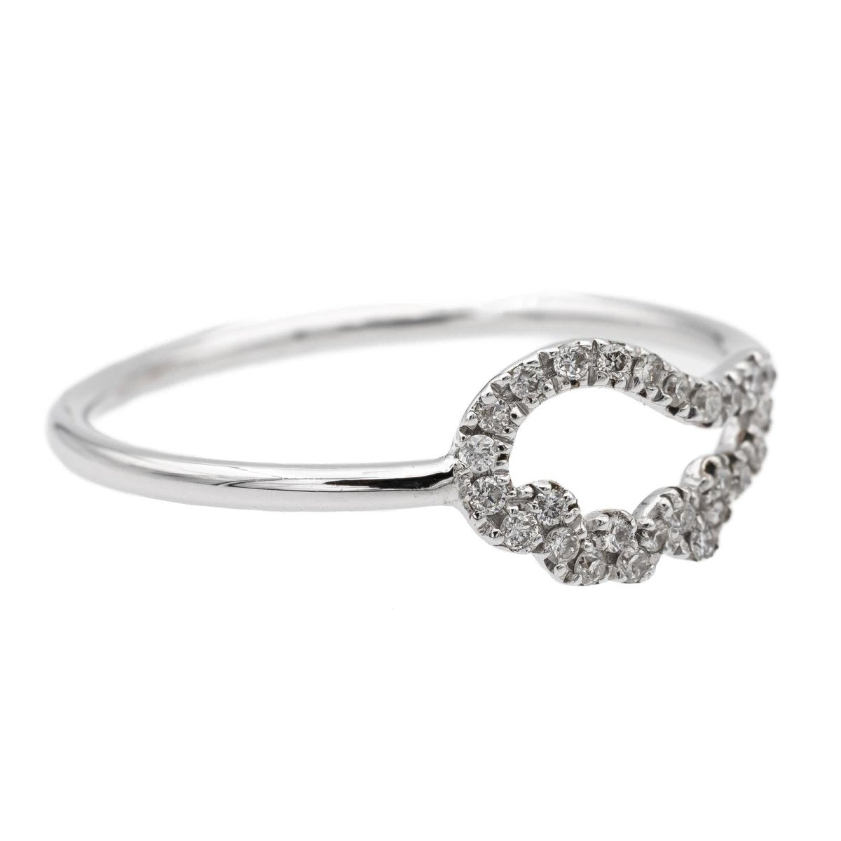 Angel s wing ring White gold Diamond Castafiore