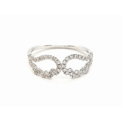 Bague Aile d'ange Or blanc Diamant - Castafiore