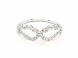 Bague Aile d'ange Or blanc Diamant - Castafiore