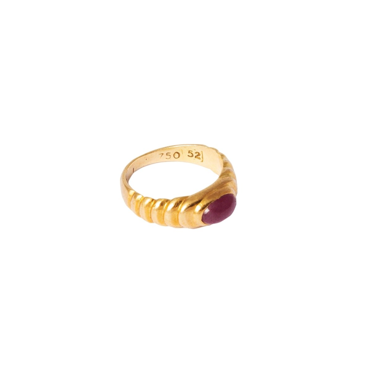 Bague ALDEBERT en or jaune ornée d'un rubis - Castafiore