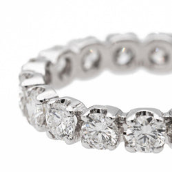 Bague Alliance américaine en or blanc et diamants - Castafiore