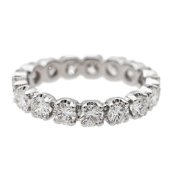 Bague Alliance américaine en or blanc et diamants - Castafiore