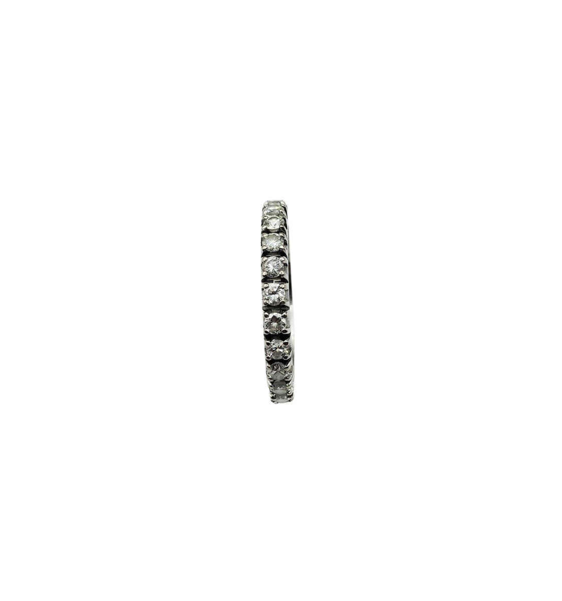 Bague Alliance américaine en or blanc et diamants - Castafiore
