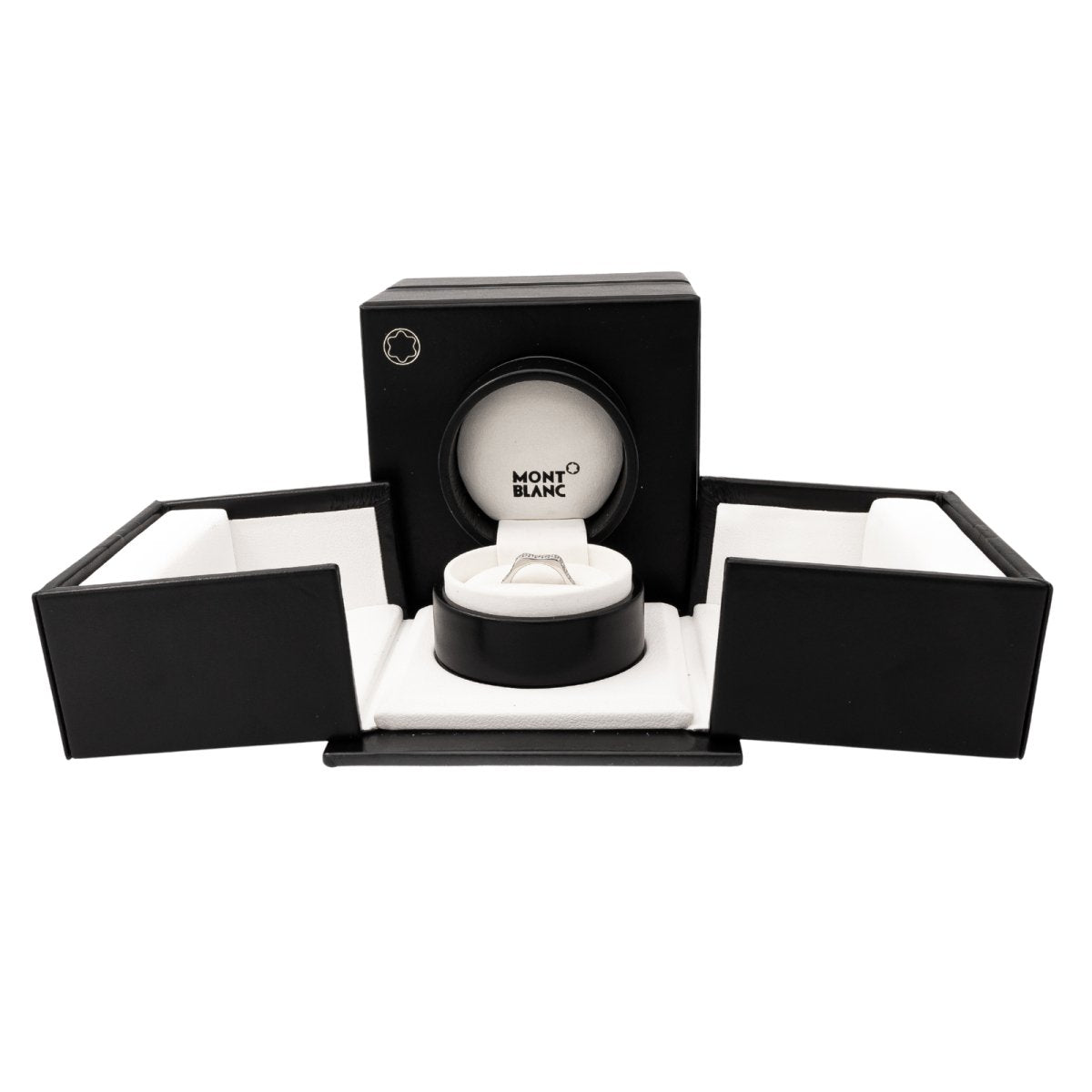 Bague Alliance américaine MONTBLANC "4810" en or blanc et diamants - Castafiore