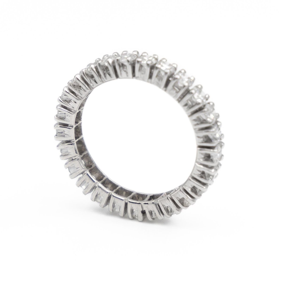 Bague Alliance américaine Or blanc Diamant - Castafiore
