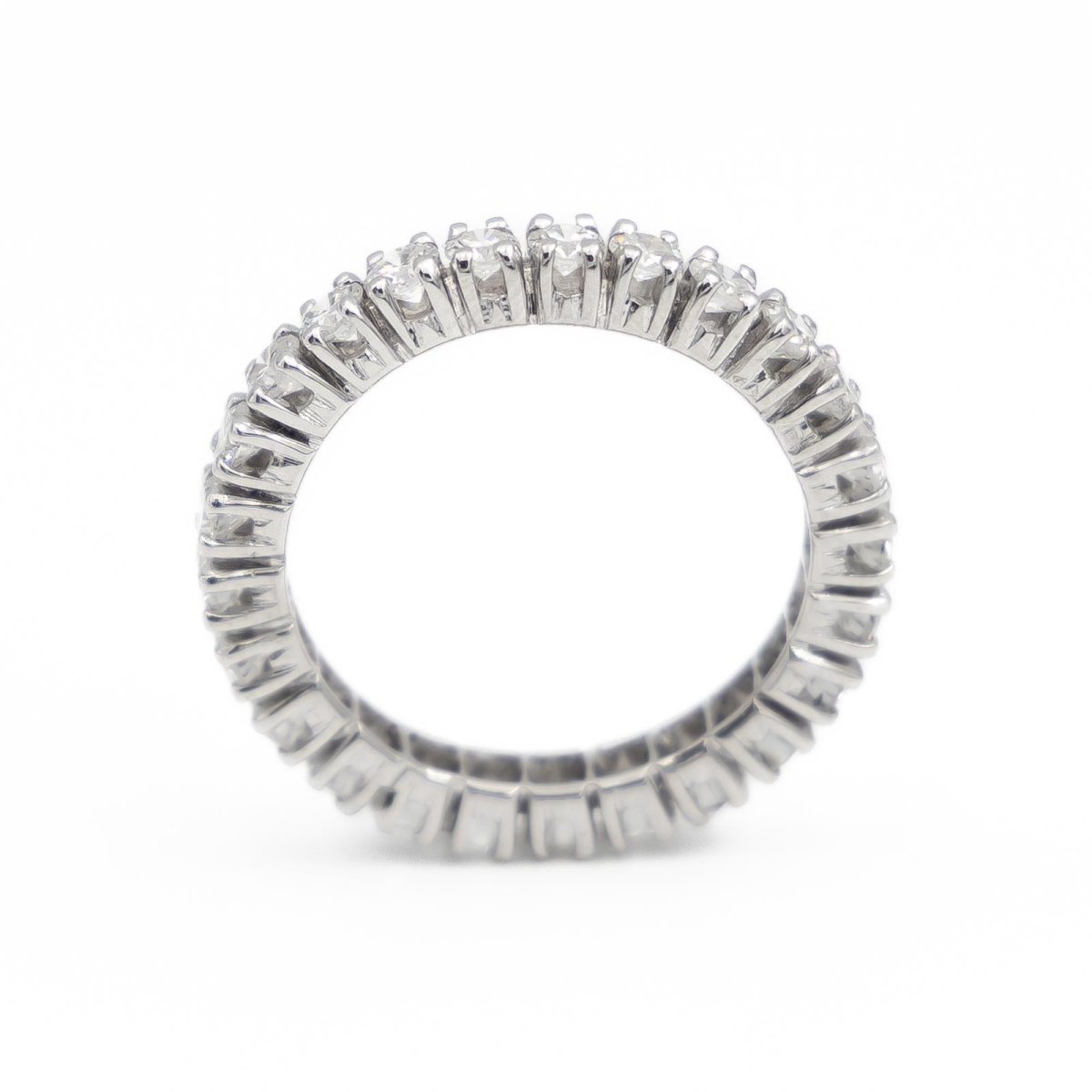 Bague Alliance américaine Or blanc Diamant - Castafiore