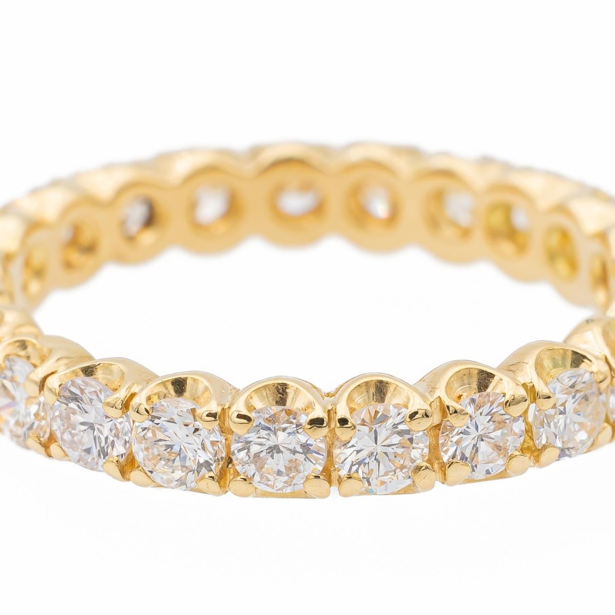 bague Alliance américaine Or jaune Diamant - Castafiore